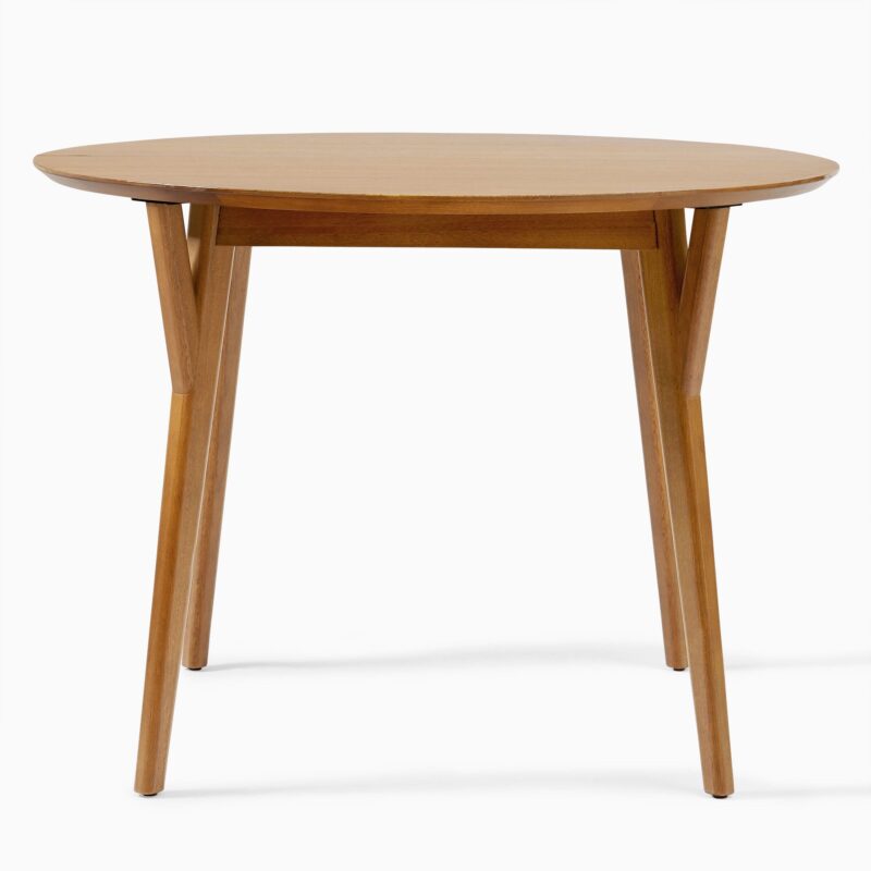 Lucille Mid Century Round Extendable Dining Table