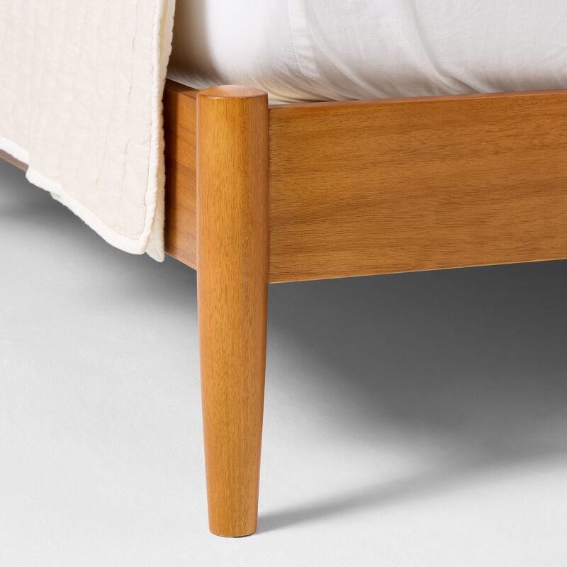 Lucille Mid Century Wooden Bed