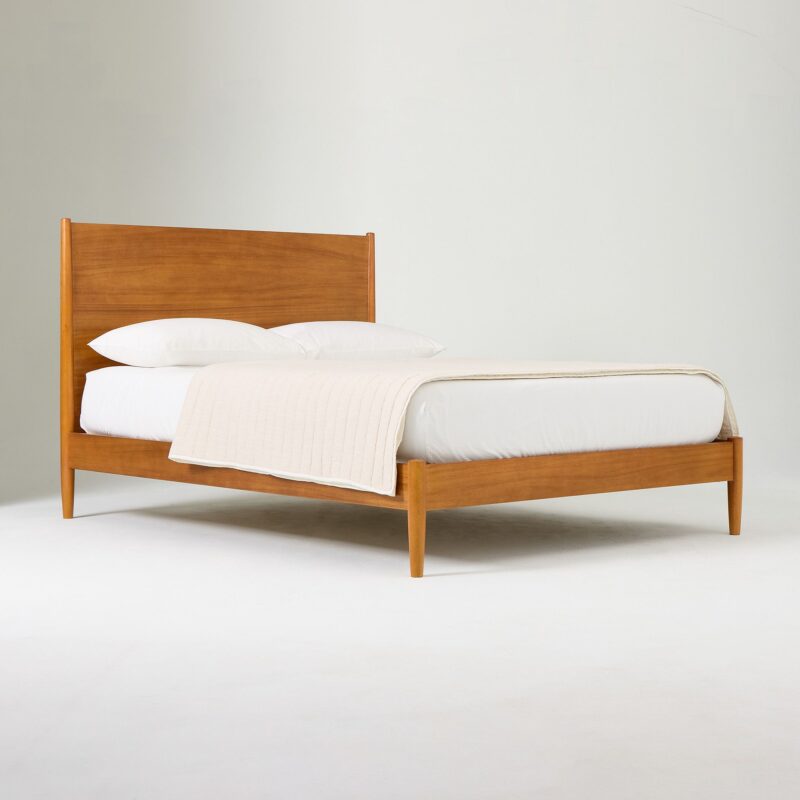 Lucille Mid Century Wooden Bed