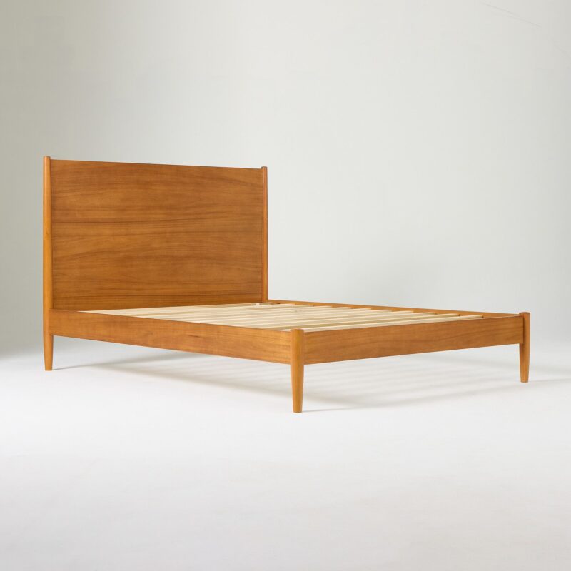 Lucille Mid Century Wooden Bed