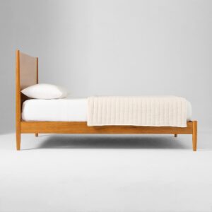 Lucille Mid Century Wooden Bed