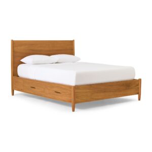Lucille Mid Century Wooden Storage Bed
