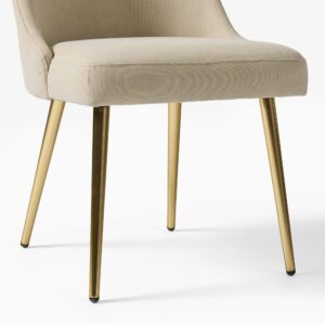 Lucille Upholstered Dining Chair with Metal Legs