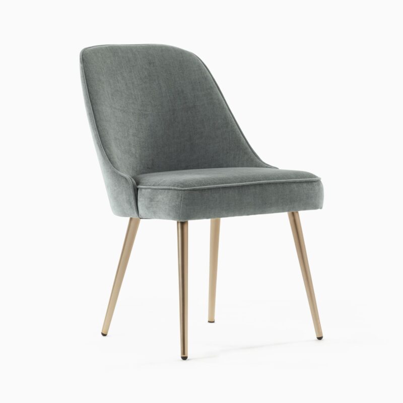 Lucille Upholstered Dining Chair with Metal Legs