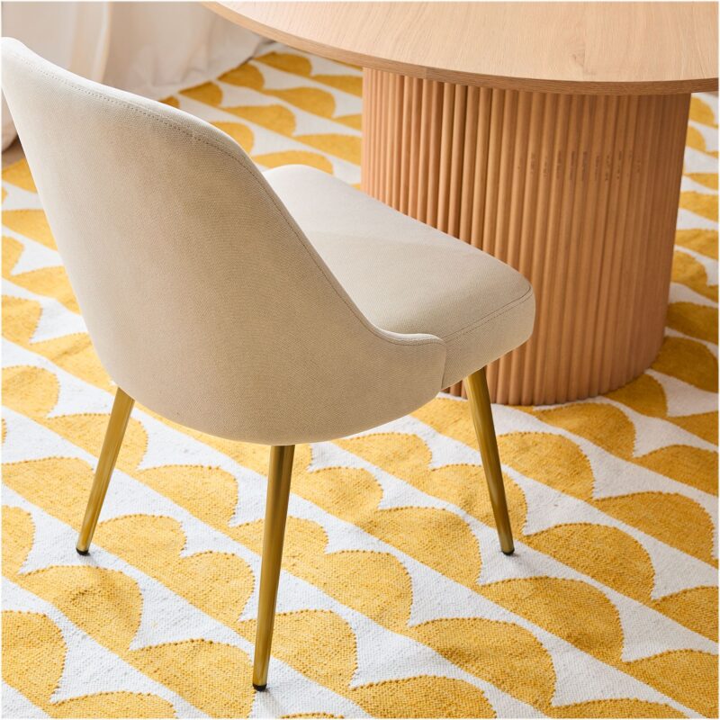 Lucille Upholstered Dining Chair with Metal Legs