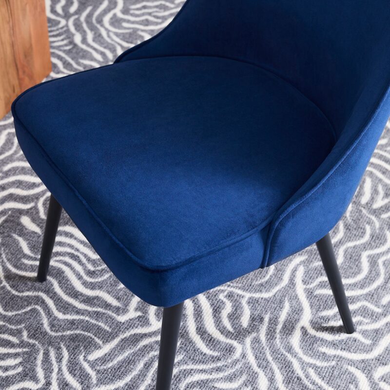 Lucille Upholstered Dining Chair with Metal Legs