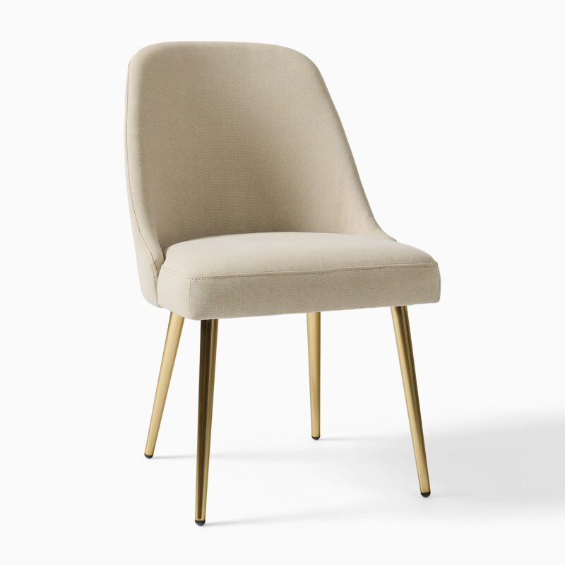 Lucille Upholstered Dining Chair with Metal Legs