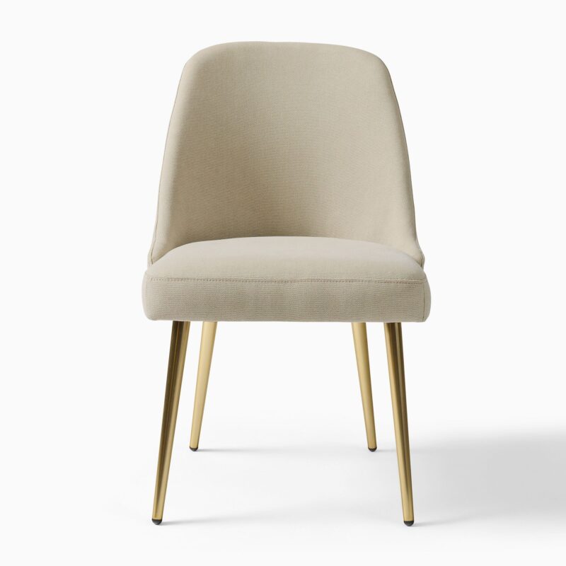 Lucille Upholstered Dining Chair with Metal Legs