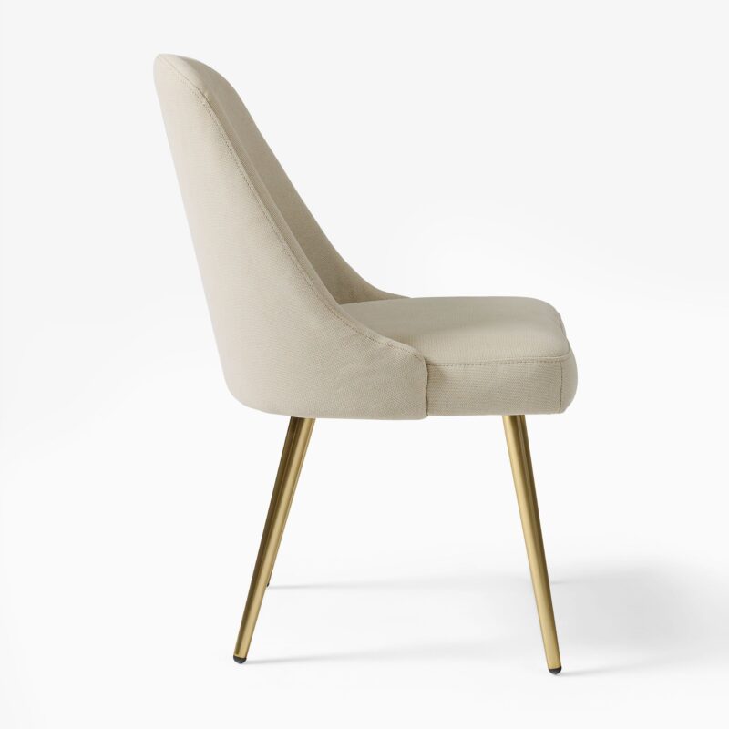 Lucille Upholstered Dining Chair with Metal Legs