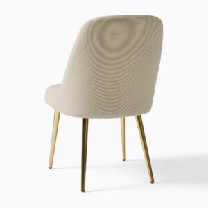 Lucille Upholstered Dining Chair with Metal Legs