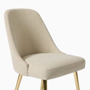 Lucille Upholstered Dining Chair with Metal Legs