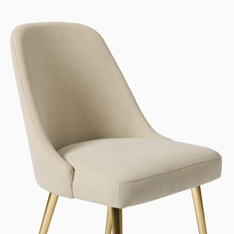 Lucille Upholstered Dining Chair with Metal Legs