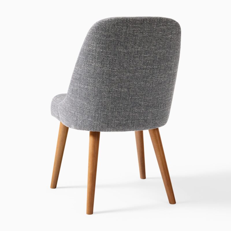 Lucille Upholstered Dining Chair with Wood Legs