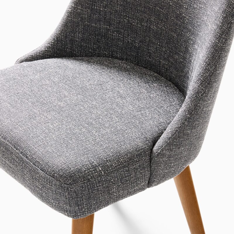 Lucille Upholstered Dining Chair with Wood Legs