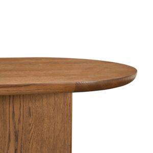 Luna Side Table with Upholstered Ottoman