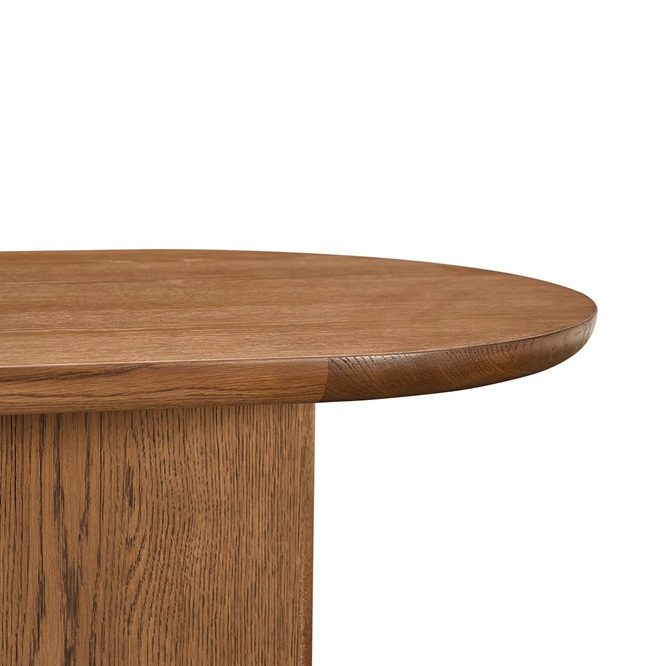 Luna Side Table with Upholstered Ottoman