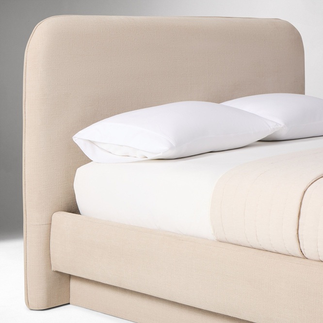 Nora Curved Platform Bed