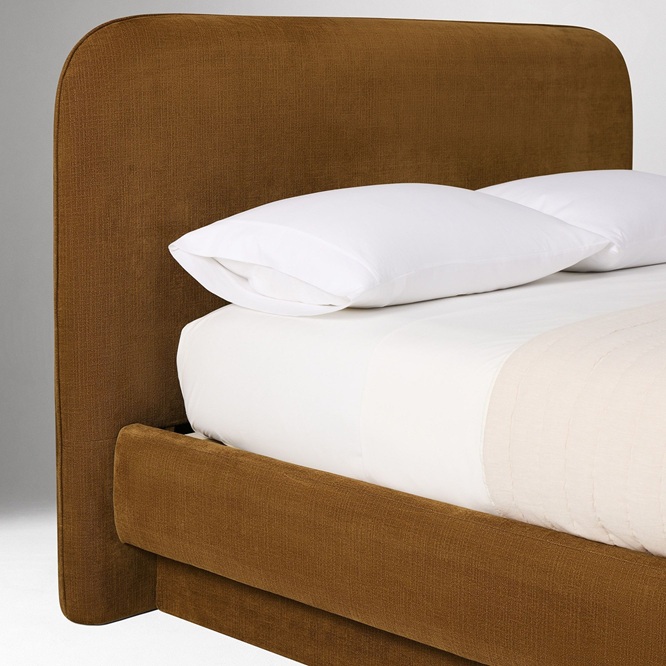 Nora Curved Platform Bed