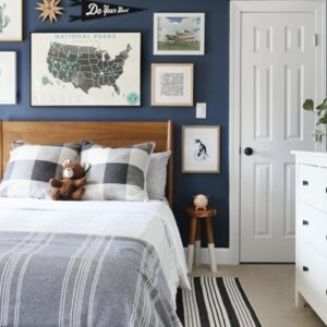 Lucille Mid Century Wooden Bed
