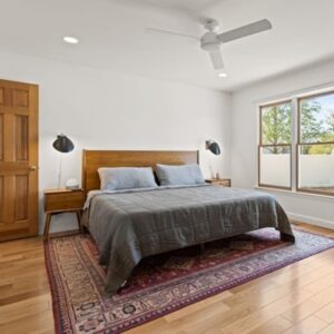 Lucille Mid Century Wooden Bed