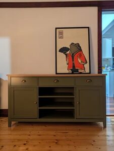 Archie Sideboard - Olive Green/Natural