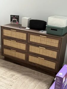 Soren Rattan Chest Of Drawer - Walnut