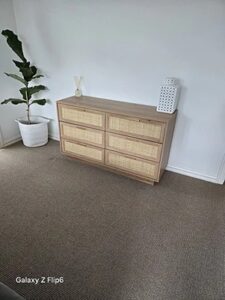 Soren Rattan Chest Of Drawer - Walnut