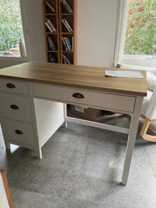 Archie Desk - White/Natural
