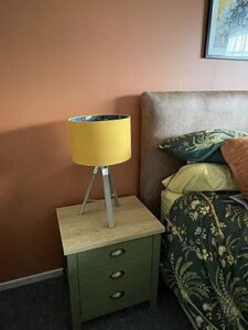 Archie Three Drawer Pedestals - Olive Green/Natural