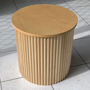 Sylo Drum Coffee Table - White