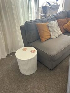 Sylo Drum Coffee Table - White