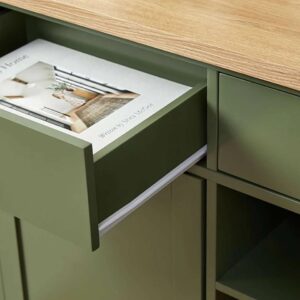 Archie Sideboard - Olive Green/Natural