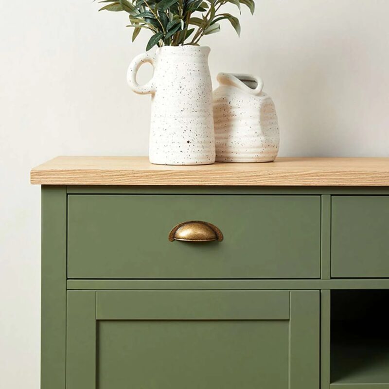 Archie Sideboard - Olive Green/Natural