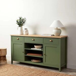 Archie Sideboard - Olive Green/Natural
