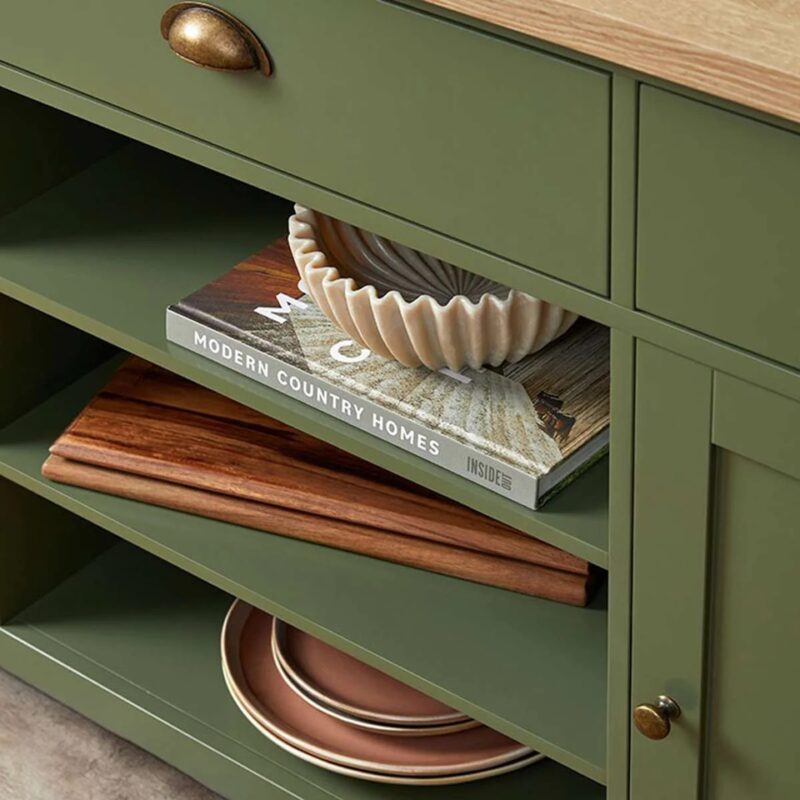 Archie Sideboard - Olive Green/Natural