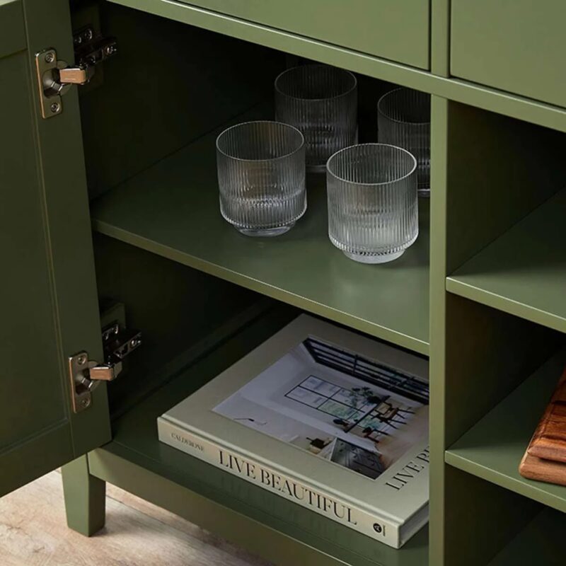 Archie Sideboard - Olive Green/Natural