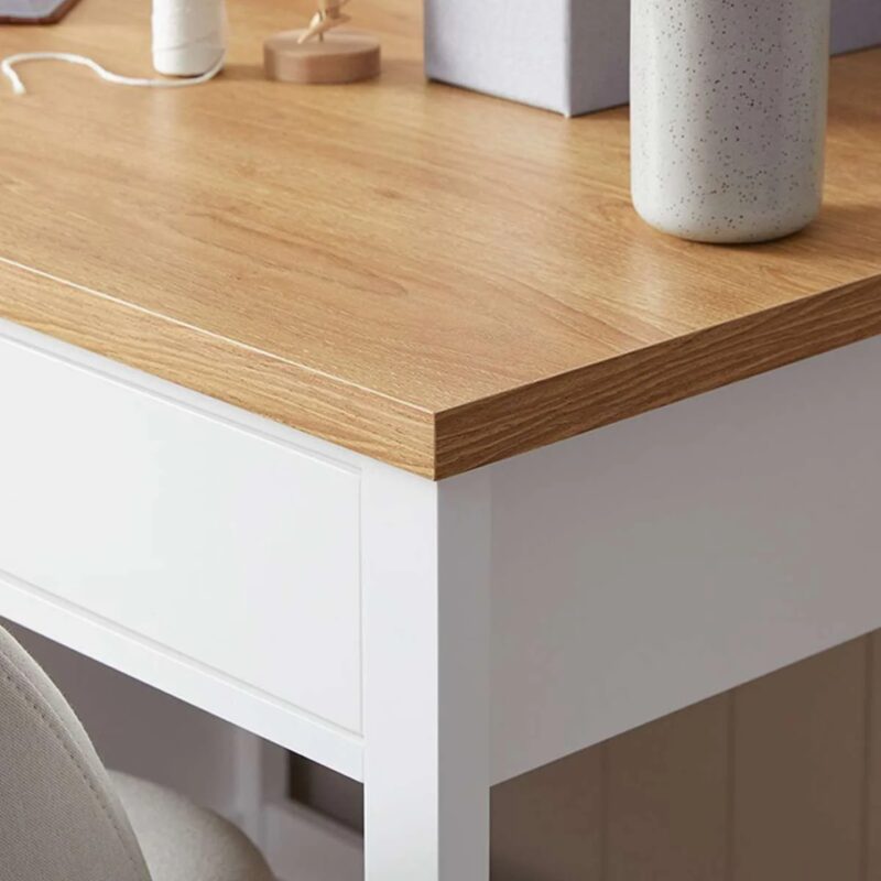Archie Desk - White/Natural