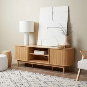 Avori Tv Stand with Open Shelves - Natural