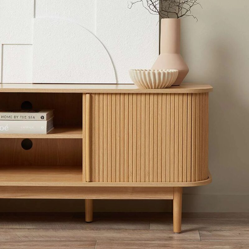Avori Tv Stand with Open Shelves - Natural
