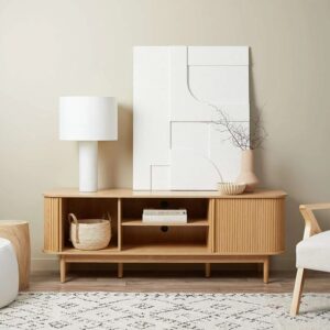 Avori Tv Stand with Open Shelves - Natural
