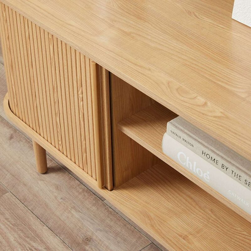 Avori Tv Stand with Open Shelves - Natural