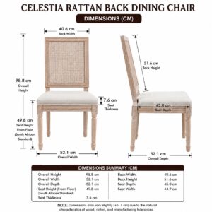 Celestia Rattan Back Dining Chair