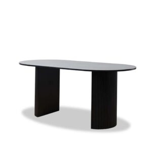 Elix 6 Seater Dining Table - Black