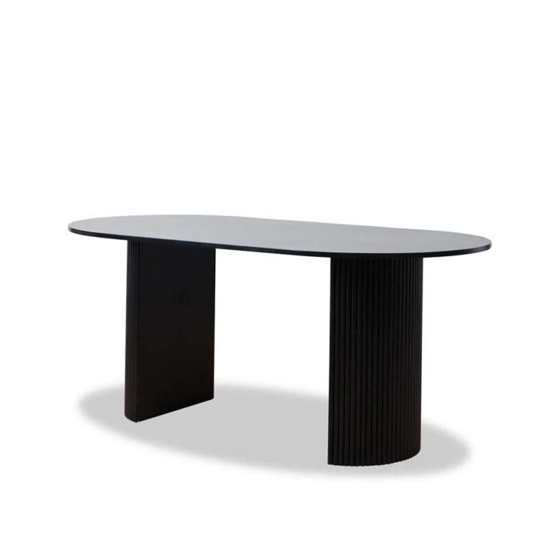 Elix 6 Seater Dining Table - Black