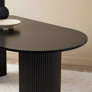 Elix 6 Seater Dining Table - Black