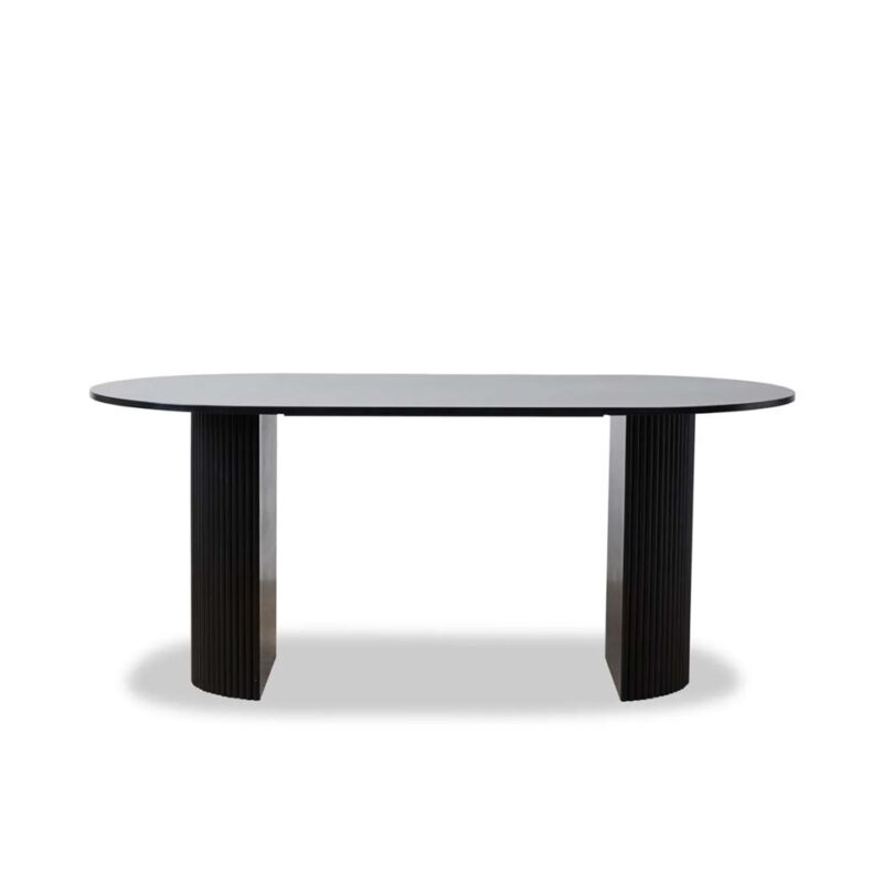 Elix 6 Seater Dining Table - Black