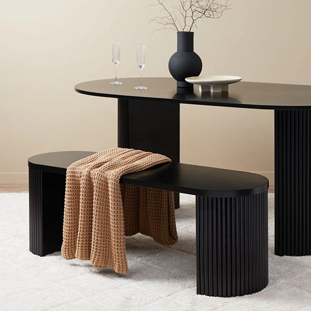 Elix Bench Seat - Black