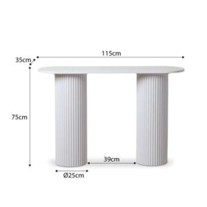 Elix Console Table - White
