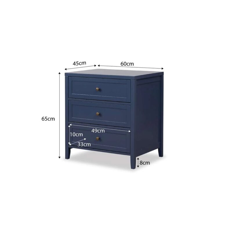 Kael Chest Of 3 Drawer - Midnight