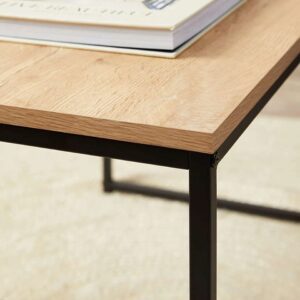 Kairo Coffee and Side Table Set - Natural/Black
